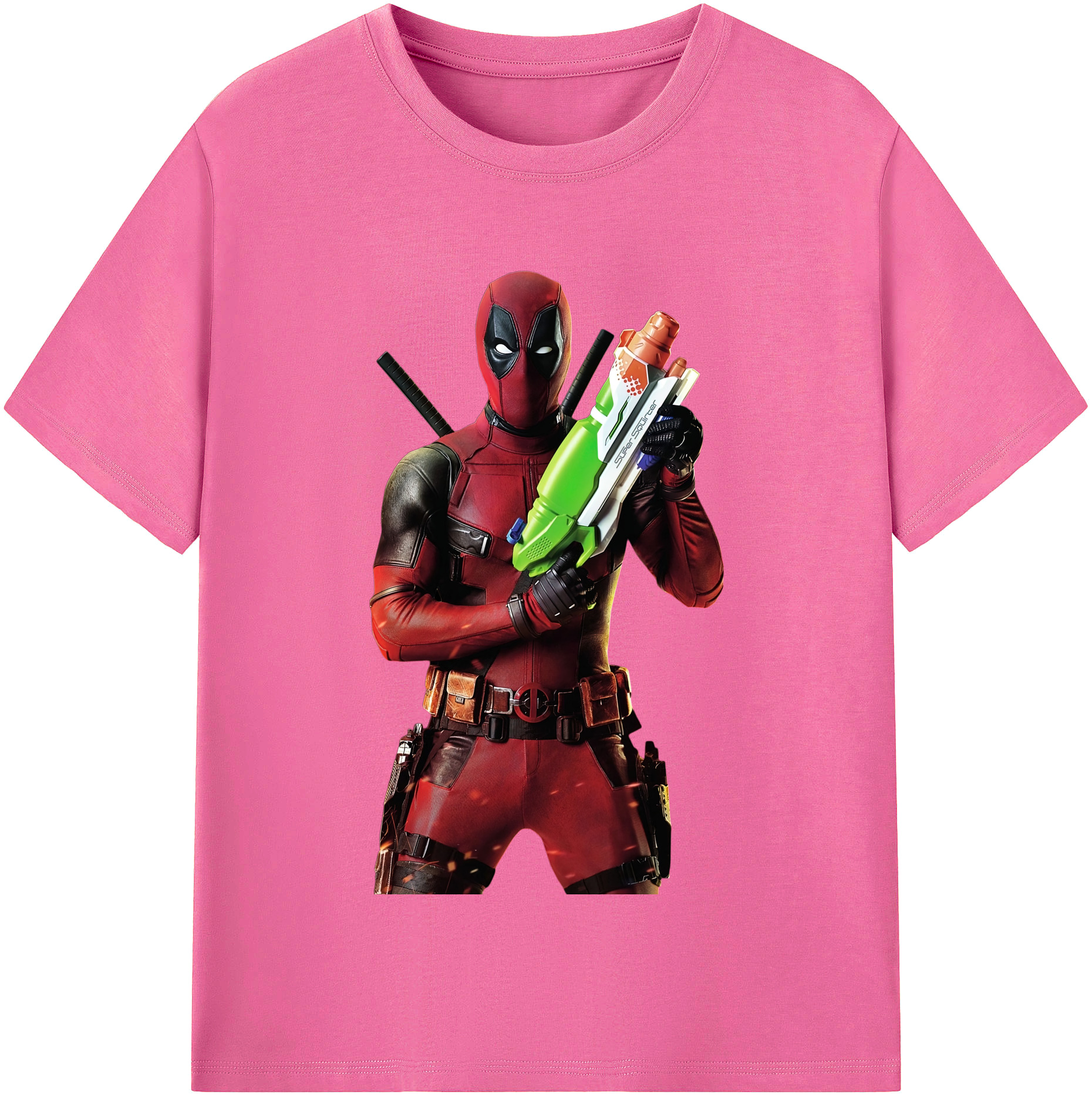 （画像用） Deadpool デッドプール レディースカジュアルプリントTシャツ（綿100％）